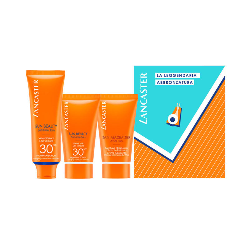 Lancaster Cofanetto Sun Beauty Velvet Cream + Sublime Tan Velvet Milk + Tan Maximizer SPF 30