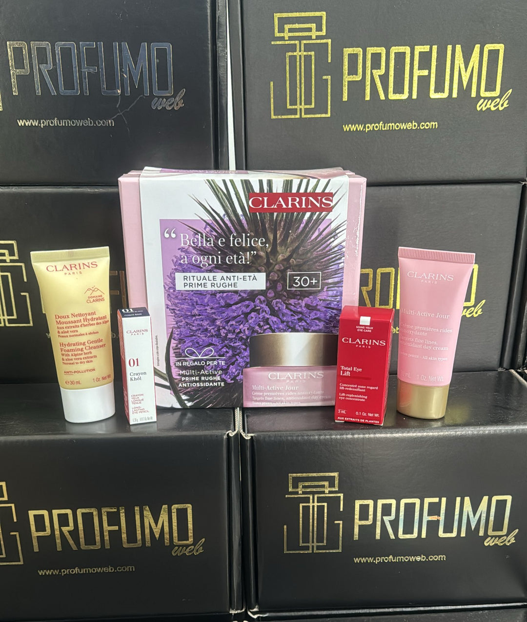 SET CLARINS MULTI ACTIVE ANTIOSSIDANTE 4 PZ TESTER