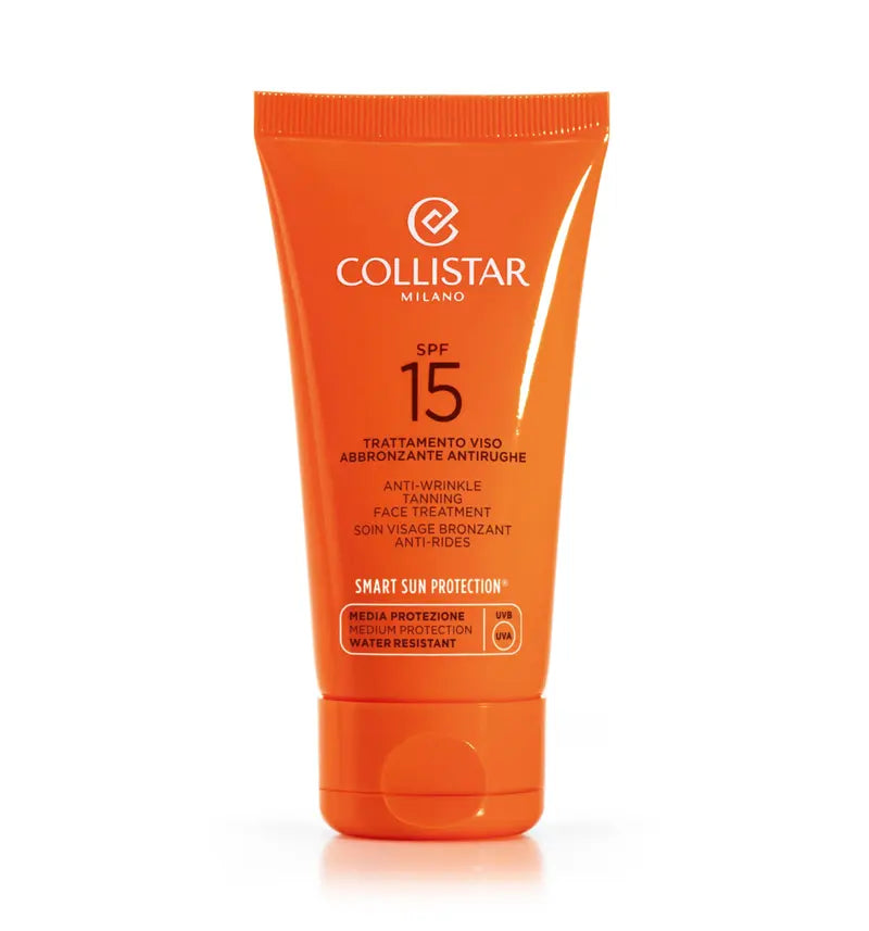 Collistar Trattamento Viso Abbronzante Antirughe Media SPF 15, 50 ml