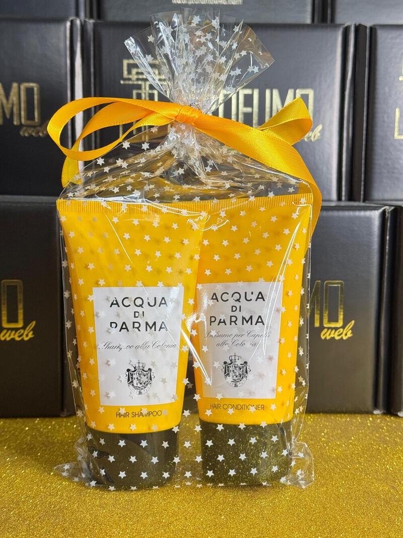 Acqua di Parma Set Regalo Bagnoschiuma 150ml + Hair Balsamo 150ml Alla Colonia
