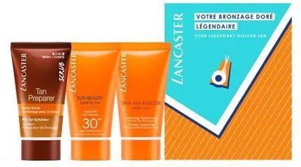 LANCASTER COFANETTO VOTRE BRONZAGE DORE LEGENDAIRE 3PZ