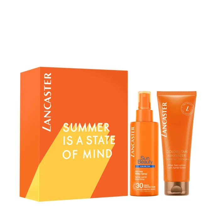 Lancaster Cofanetto Sun Beauty Milky Spray Spf30 150ml + Golden Tan Maximizer After Sun Lotion 125ml