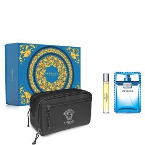 VERSACE EAU FRAICHE COFANETTO Eau de Toilette Spray 100 ml + EDT 10 ml + Borsello Nero - Profumo Web