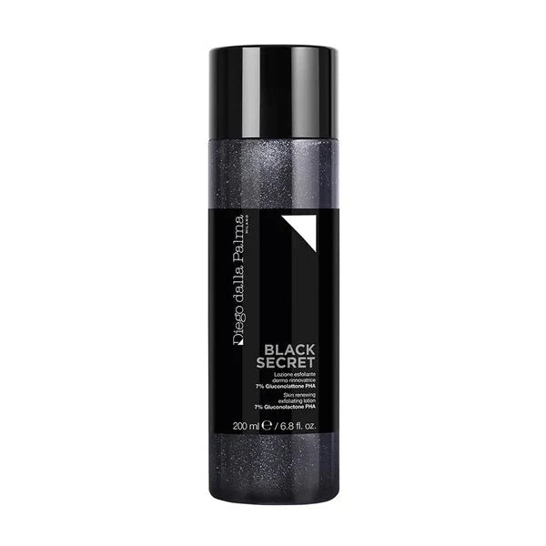 DIEGO DELLA PALMA BLACK SECRET - LOZIONE ESFOLIANTE DERMO RINNOVATRICE 200ML TESTER - Profumo Web